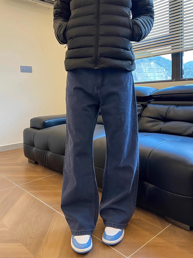 French Streetwear Brand - Cleanfit Fransız İş Mavisi Erkek Sonbahar