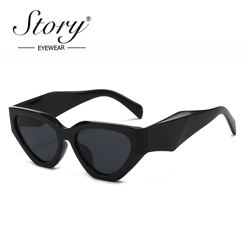 Streetwear Brand With Eye - HİKAYE Trendy Büyük Kedi Gözü Güneş