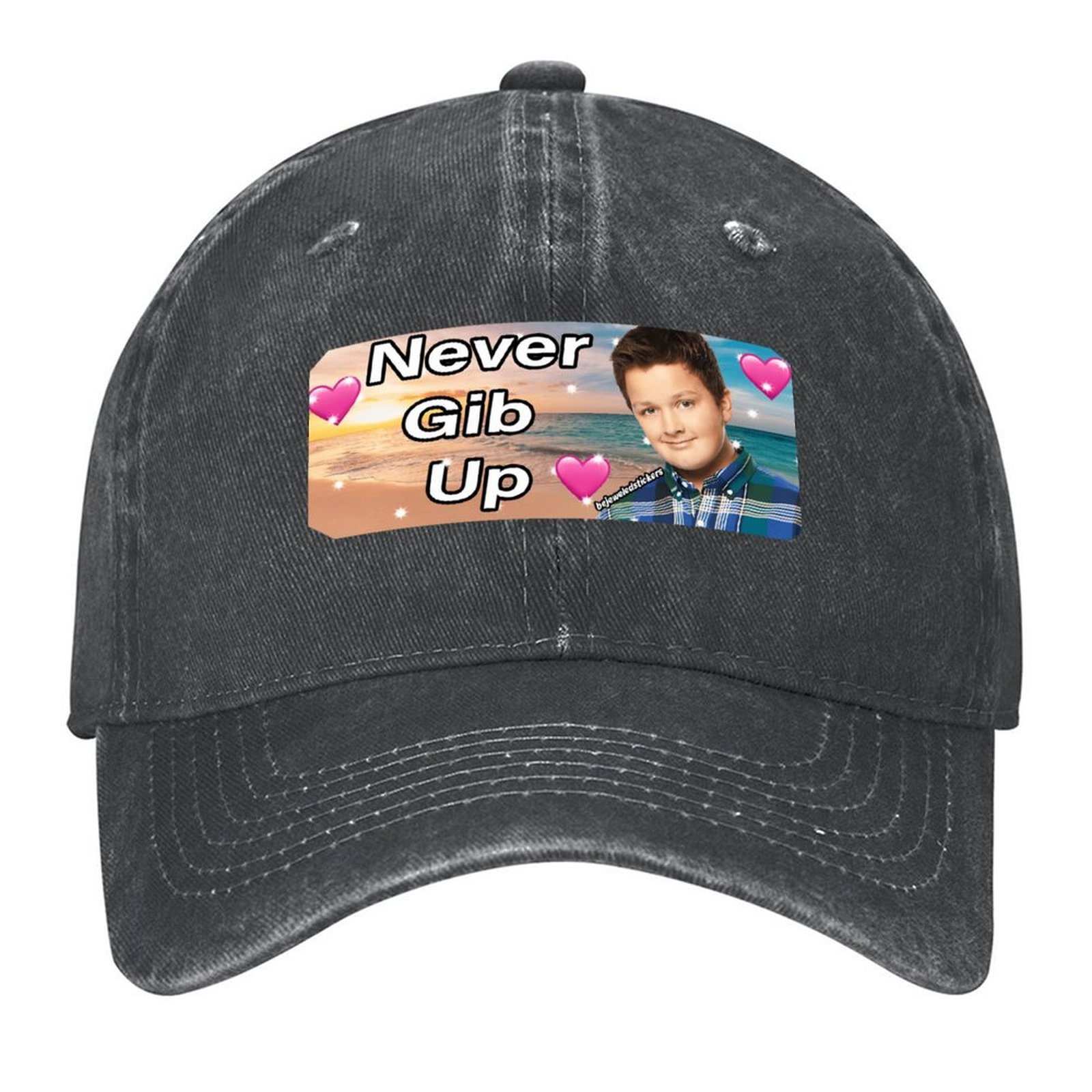Never gib up tampon çıkartması - Cap Streetwear Brand incelemesi ve fiyatı